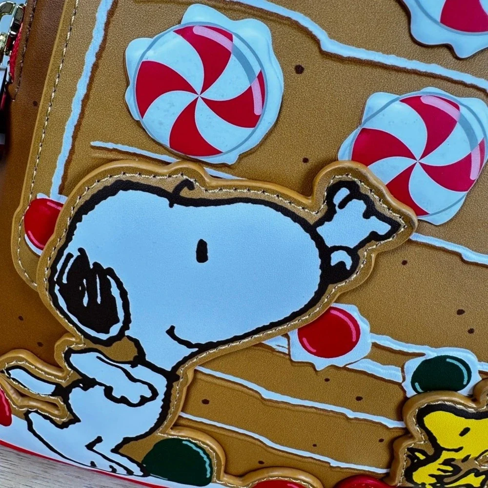 Loungefly Peanuts Snoopy Gingerbread House Mini Backpack Woodstock‎ Peppermint